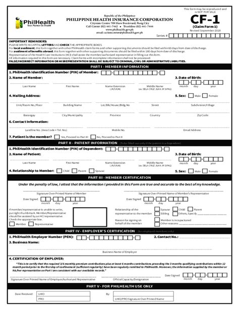 philhealth cf1 form 2024